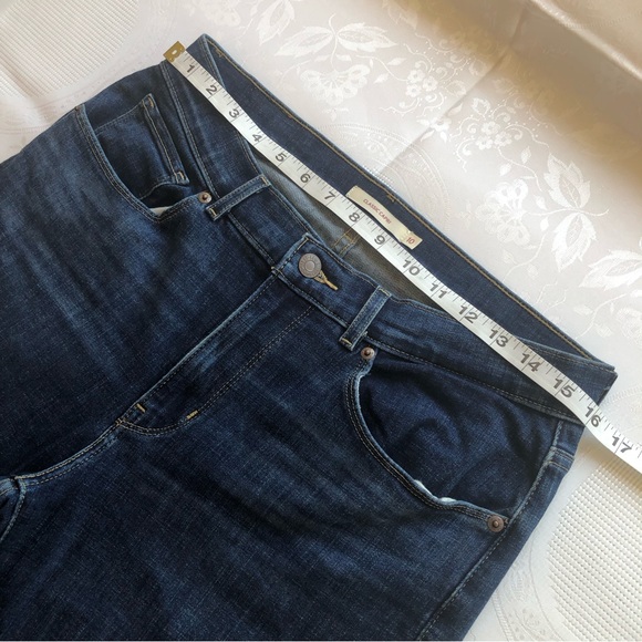 Levi’s Jeans Denim Capri Women’s Size 10 Blue Classic Pants Elastic Waist Cargo - Picture 8 of 16